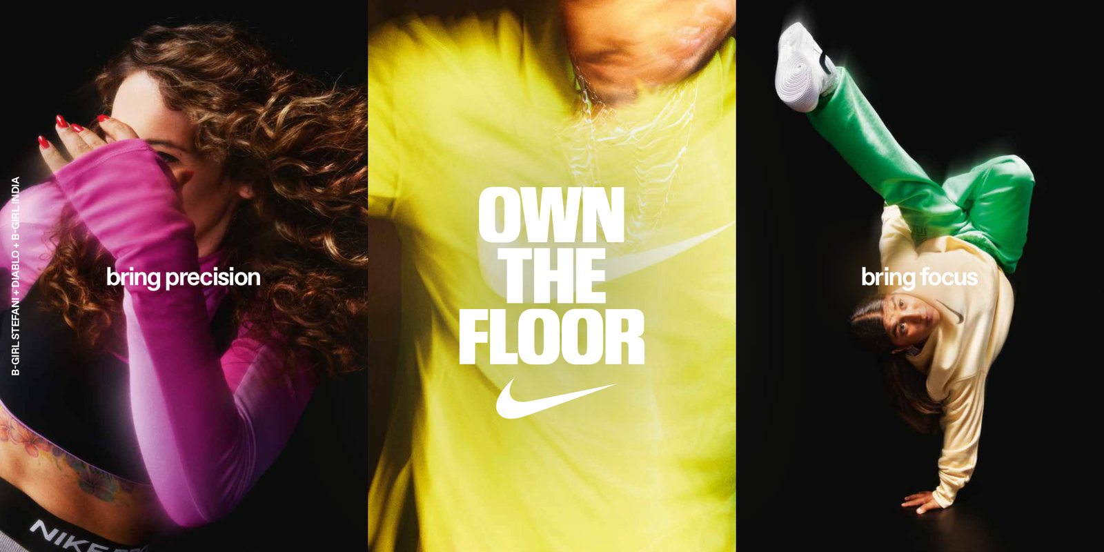 Nike — Own the Floor, multi-dancer triptych